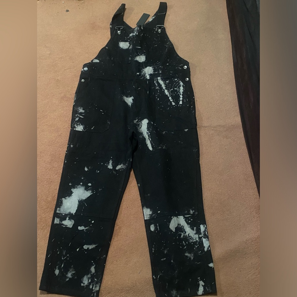 Black and White Overalls